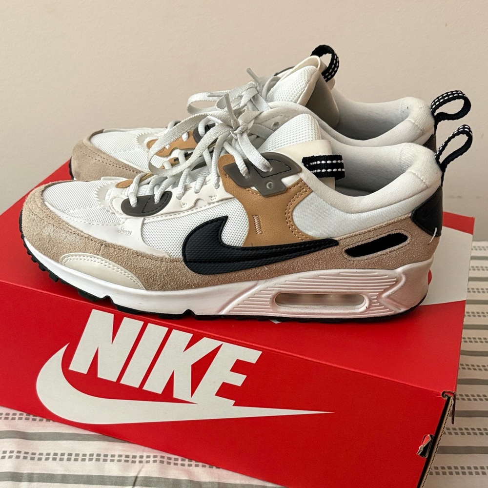Nike women’s  White and Brown Sneakers